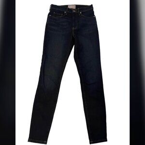 Everlane NEW Dark Indigo High-Rise Stretch Classic Skinny Jeans size 27 Tall